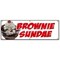 Signmission BROWNIE SUNDAE BANNER SIGN ice cream dessert whipped cream cherry B-72 Brownie Sundae - alternate 1